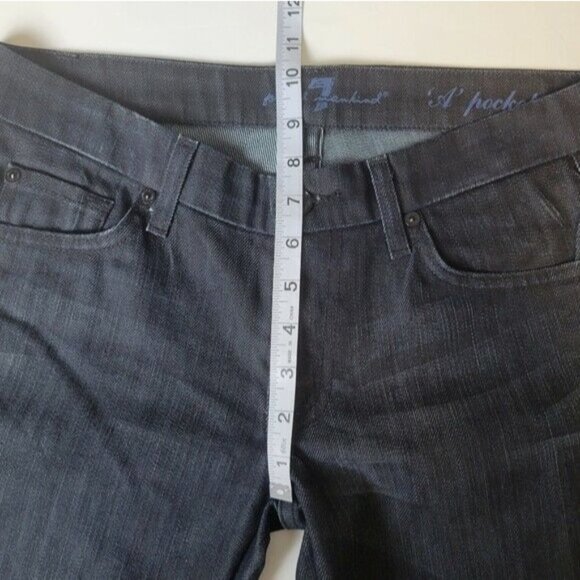 7 For All Mankind 'A' Pocket Boot Cut Jeans Mid Rise 28 - Picture 10 of 14